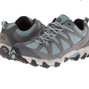 Oboz Luna Low Hiking Shoes Womens 9 Blue Gray Leather EU‎ 40
